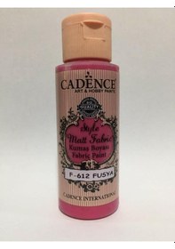 Resim Cadence Style Matt Fabric Kumaş Boyası F-612 Fuşya 