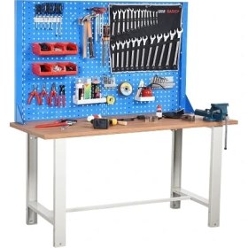 Resim Star Çelik Atölye Çalışma Tezgahı (1600 x 720 x 830-930/1844 mm) 