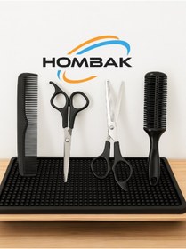 Resim Hombak 4 Set Ara Makas Kırık Efile Makas Kuaför Berber Makas Seti 