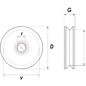 Resim Titi RM100 Tablasız Kepsiz Ray Makarası 100 mm 
