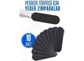 Resim Mey Ithalat® Ayak Törpü Yedeği Yapışkanlı Törpü Zımparası Pedikür Törpü Yedeği 10 Ad 