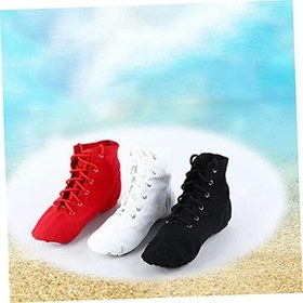 Resim VANZACK Kadınlar Için Siyah Jazz Bale Ayakkabıları Esnek Kayışlı Hafif Ve Rahat Bale Caz Ve Daha Fazlası İçin Düz Ayakkabı 