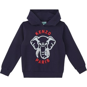 Resim Kenzo Çocuk Baskılı Pamuklu Ceket - Kapüşonlu - 12Y 