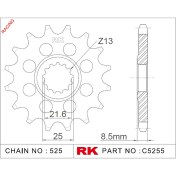 Resim RK Kawasaki ZX-10 R NINJA RK Çelik Ön Dişli Racing C5255-17-2Q (2004-2018) 