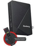 Resim ELB-2023 Çanaklı Çanaksız İnternet TV Destekli Full Bluetooth Kumandalı HD Uydu Alıcı Elenberg