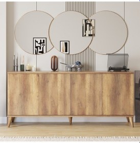 Resim Sephia Yemek Odası Konsol - Oslo Ceviz 182x85x50 Ceviz 