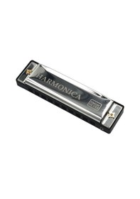Resim Hermann Mayer Hm10c Silver Harmonica - Domajör Mızıka 