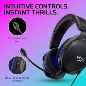 Resim HYPERX Cloud Stinger 2 - Mikrofonlu hafif kulak üstü kulaklık, Döndürülebilir-sessize alma fonksiyonu, 50 mm sürücü, PC uyumlu 