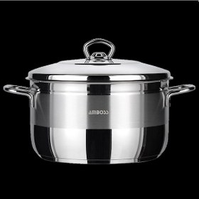 Resim Saphire Paslanmaz Çelik 24 Cm Çelik Kapaklı Derin Tencere 