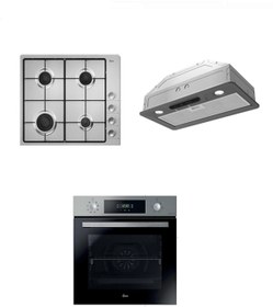 Resim Hoover 3'LÜ ANKASTRE SET GAZ OCAKLI İNOX (HO3158IN-HHW6LMX/TK -HPY6SGTK ) 