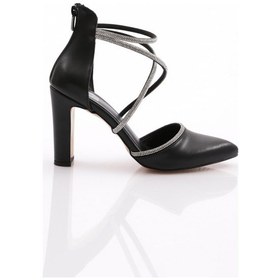 Resim Dgn 0314 Kadin Sivri Burun Topuklu Ayakkabi Siyah 