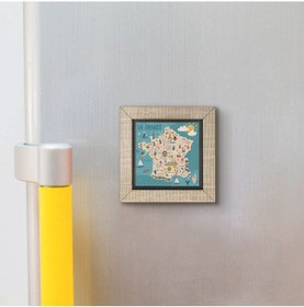 Resim Fransa Sembolleri Baskılı Mdf Magnetkrg-008 