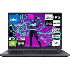 Resim Aorus 16X 9KG-43TRC54SD BT65 i7-13650HX 16" 48 GB RAM 2 TB SSD 8GB RTX4060 WQXGA W11Pro Gaming Notebook 