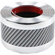 Resim Sones 1m Araç Tamponu Çarpışma Önleyici Şerit, Renk: İki Renkli Gümüş 7cm 