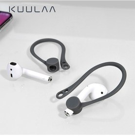 Resim Kuulaa iOS Uyumlu Airpods Için Çengeli Kulaklık Kancası Tutucu Anti-L 