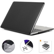Resim Enkay MacBook Pro 14" Koruyucu Laptop Kılıf Silikon Toz Fişleri Siyah 
