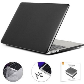 Resim Enkay MacBook Pro 14" Koruyucu Laptop Kılıf Silikon Toz Fişleri Siyah 