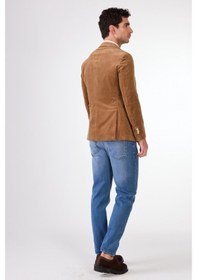 Resim Dufy Bej Erkek Ceket - Slim Fit Bej 