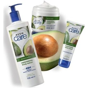 Resim Avon Care Avocado Replenishing Vücut Losyonu 720 ML + Çok Amaçlı Krem 400 ML + El Kremi 75 ML 