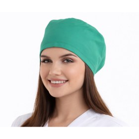 Resim AYSİMA MEDİKAL Düz Renk Medikal Bone - %100 Pamuk - Terletmez - Ayarlanabilir - Unisex 