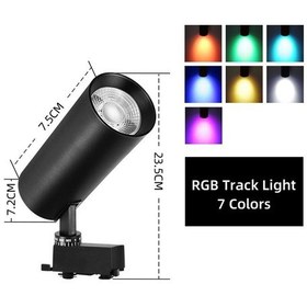 Resim Siyah Canmeıjıa 1 Adet Cob Led Ray Lambası Raylı Spot Tavan Lambası 20w Aydınlatma Armatürü Mağazası İçin Ktv Spot Lamba 56519024 