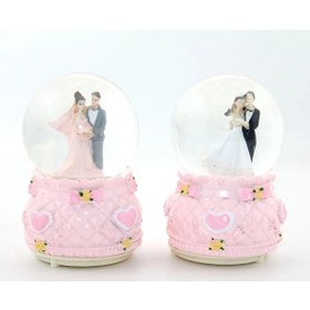 Resim Işıklı Müzikli Kar Küresi 13 Cm Alk1787 01 