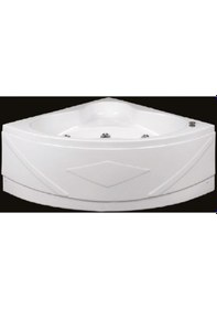 Resim Alika 110 x 110 CM Oval Köşe Jakuzi Küvet Hidromasaj Sistem-2 6+8 Jet 