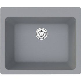 Resim Gradde Gri Tek Goz 51 x 61 T Ustu Sıfr Altı Granıt Eviye Gr61 
