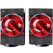 Resim Kt Grup Türk Bayrağı Playstation 5 Standart Kasa Dijital Versiyon Sticker Kaplama Seti 