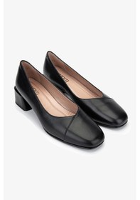 Resim Valmenti Kadın Hakiki Deri Siyah Deri Topuklu Ayakkabı 33 Zc-7716 Bn Ayk Sk24-25 Sıyah Dr Siyah Deri 