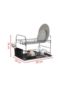 Resim 956 İKİ KATLI KAŞIKLIKLI TABAKLIK SİYAH Siyah 