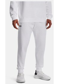 Resim Erkek UA Rival Fleece Eşofman Altı 1379774-100 Beyaz 