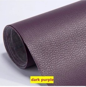Resim Kanepe Deri Tamir Yama Çok Fonksiyonlu Diy Kendinden Yapışkanlı Deri Yama Su Dark Purple 300x50cm 