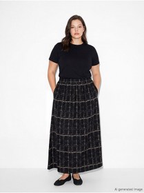Resim LC Waikiki TexX Store Kalitesi Beli Lastikli Desenli Belmando Kloş Etek 