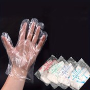 Resim 100 Adet Tek Kullanımlık Plastik Eldiven Yemek Pişirme, Yemek Hazırlığı, Mutfak Kullanımı, Mangal, Temizlik, Restoran Servisi ve El Sanatları İçin. 