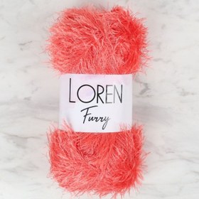 Resim Loren Furry Nar Çiçeği El Örgü İpi - RF017 - 34051 