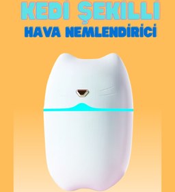 Resim Tiffany Kedi Şekilli Hava Nemlendirici Usb Buhar Makinesi Aroma Difüzörü H2o Tp-1005 