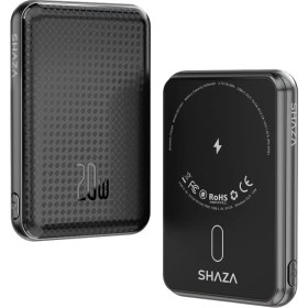 Resim SHAZA SG1501/BK 5000mAh 15W MagSafe Taşınabilir Powerbank Siyah 