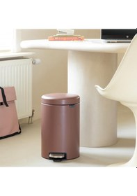 Resim Brabantia Çöp Kutusu 12 Litre Newicon Pedallı Satin Taupe 234002 Diğer 