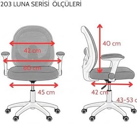 Resim Luna Çocuk Çalışma Sandalyesi (Gri) 