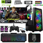 Resim Xaser Thunder X540 Ryzen 7 7700 32GB Ddr5 Ram 1tb M.2 Nvme SSD 8gb RTX4060 23.8" 180Hz Oyuncu Bilgisayarı 