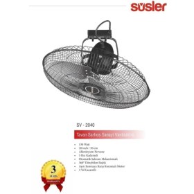 Resim SV-2040 Tavan Sarhoş Sanayi Vantilatörü 