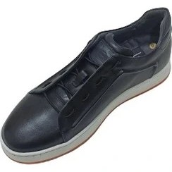 Resim Lucıano Bellini Siyah Deri Erkek Sneaker Ayakkabı 