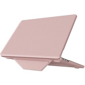 Resim Apple Uyumlu MacBook Pro 14 2021 Apple Uyumlu MacBook Deri Kapak - Pembe 