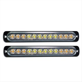 Resim Accentssty 12 Led'li Acil Durum Güvenlik Flaşörlü Işıklar, Sarı+Beyaz (Yurt Dışından) 