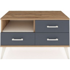 Resim Hyperion Şifonyer Tek Raflı 3 Çekmeceli 88x44x48 Çam-aytaşı/antrasit Aytaşı/antrasit 