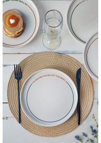 Resim Motto Line Stackable Pasta Tabağı 21 Cm 4 Adet 22645-22731-35-36 