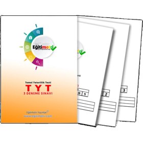 Resim Eğitimetri Yayınları TYT 3 Deneme Sınavı (Ciltli) 