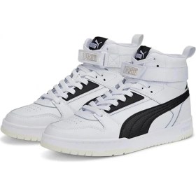 Resim Puma 385839 01 RBD GAME Kadın Basketbol Ayakkabı Beyaz-Siyah-Gold 