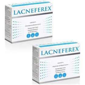 Resim İmuneks Farma Lacneferex™ Laktoferrin, Vitaminler ve Mineral içeren Takviye Edici Gıda 60 Kapsül x 2 Adet 